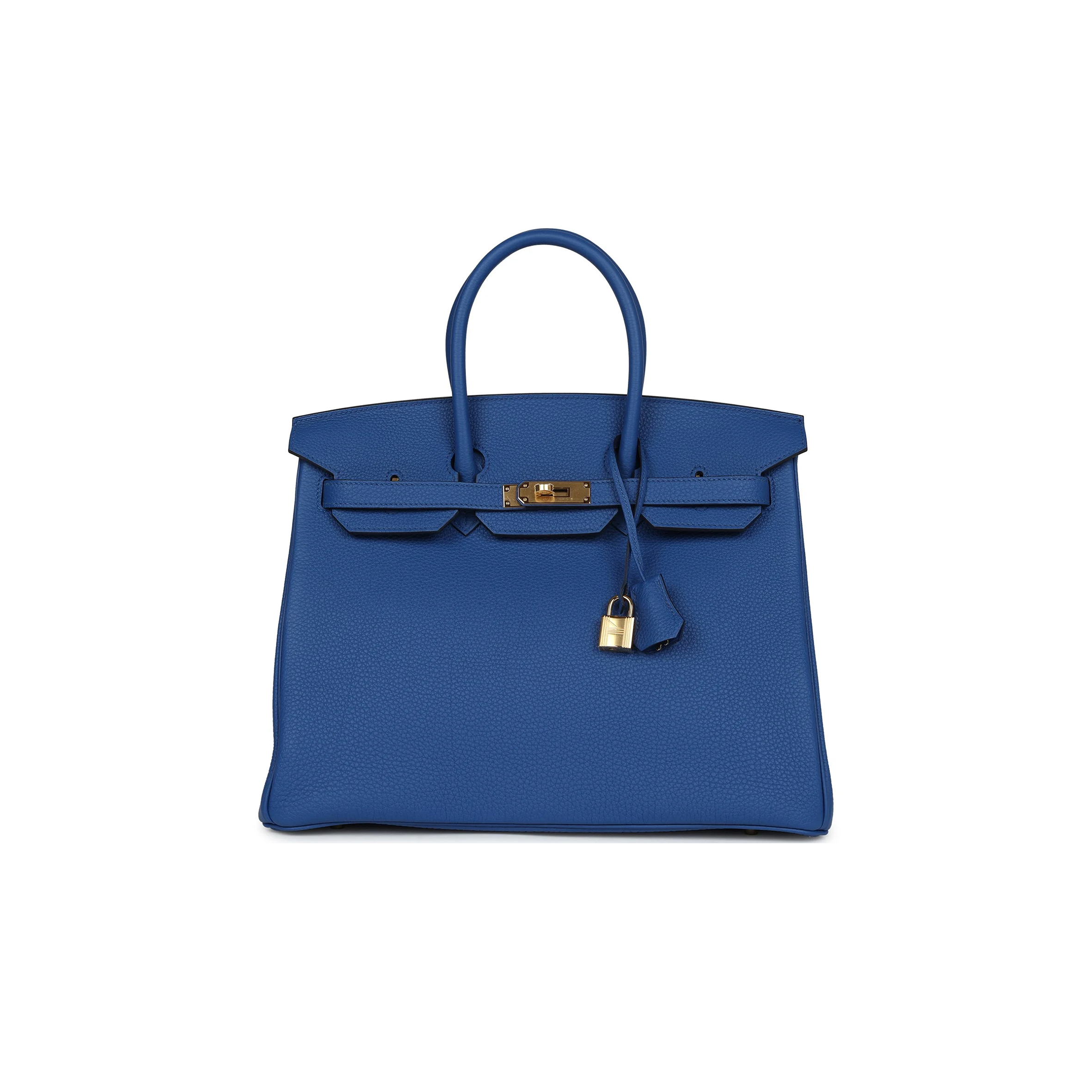 H**mes birkin 35 bleu royal togo gold hardware (35*28*18cm)